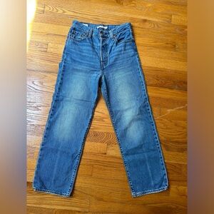 Levi Ribcage Straight Ankle Jeans